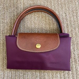 New Purple Longchamp Le Pliage Tote (Small)